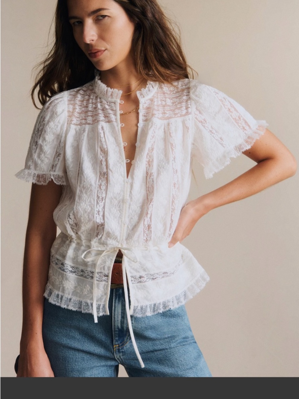 Sezane shenali shirt size 6